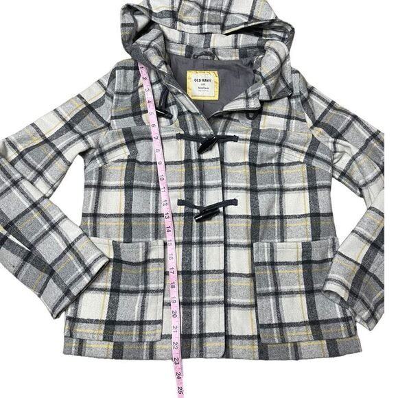 Old Navy Plaid Toggle Pea Coat - Picture 13 of 15